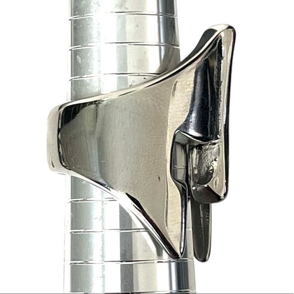 Men's Stunning Stainless Steel Spartan's Helmet Mask Ring - Picture 8 of 10